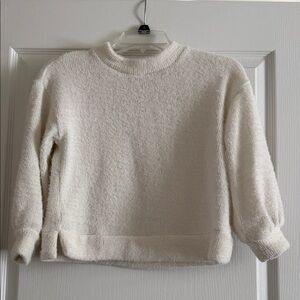 Old Navy Girls Cream Crew Neck Sweater